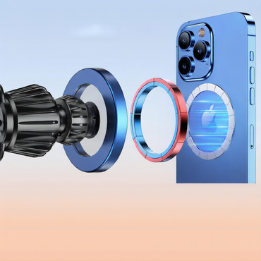 Magnetic Car Phone Holder ? 360� Rotating Vent Mount