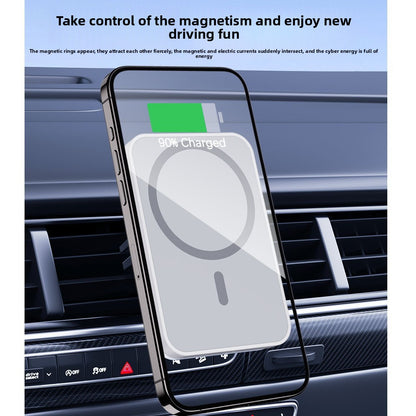 Magnetic Wireless Car Charger Holder 15W ? Fast Charging Mount