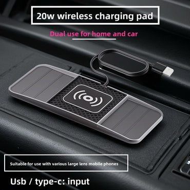 20W Dual Phone Car Wireless Charger with Ambient Light